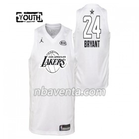 Camiseta Niños Los Angeles Lakers Kobe Bryant 24 2018 All Star Jordan Brand Blanco Swingman